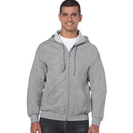 gi18600sp-5xl, GILDAN FULL ZIP (GI18600)  férfi pulóver poliészter/pamut zsebes végig zipzáras