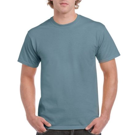 gi2000sb-m, GILDAN ULTRA COTTON? (GI2000) nyári rövid ujjú uniszex póló, környakas, Kék/Stone
