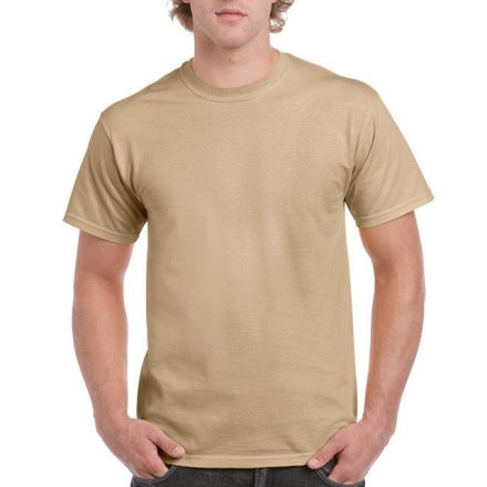 gi2000tn-3xl, GILDAN ULTRA COTTON? (GI2000) nyári rövid ujjú uniszex póló, környakas, Barna/Tan