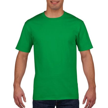 gi4100ig-l, GILDAN (GI4100) nyári rövid ujjú férfi póló, környakas, Ír zöld/Irish Green színben,