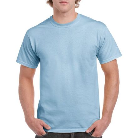 gi5000lb-4xl, GILDAN (GI5000) nyári rövid ujjú férfi póló, környakas, Világoskék/Light Blue