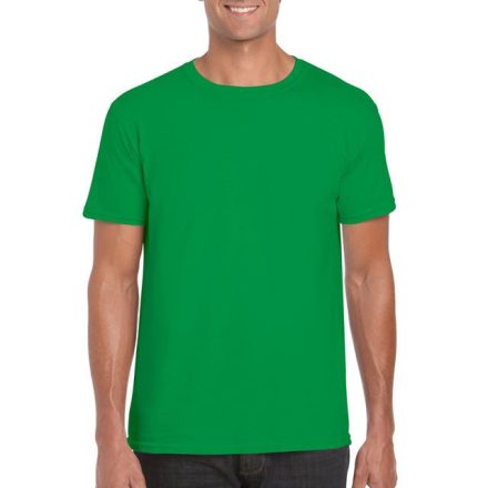 gi64000ig-s, GILDAN (GI64000) nyári rövid ujjú férfi póló, környakas, Ír zöld/Irish Green