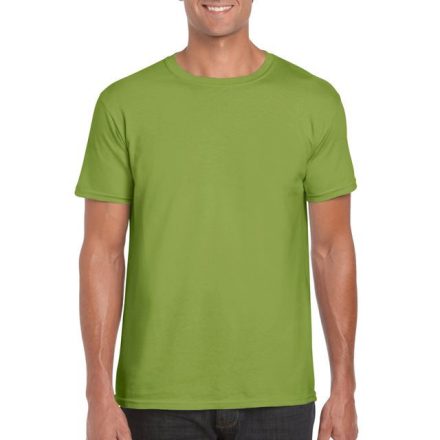 gi64000ki-2xl, GILDAN (GI64000) nyári rövid ujjú férfi póló, környakas, Kivi zöld/Kiwi színben,