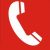 Tűzbejelentő telefon helyét jelölő, öntapadós tábla