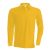 ka243ye-xl, KARIBAN (KA243) hosszú ujjú férfi galléros póló, oldalvarrott, Sárga/Yellow s