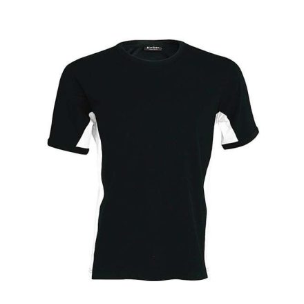 ka340bl-wh-s, KARIBAN TIGER SHORT SLEEVE (KA340) nyári rövid ujjú féri póló, környakas