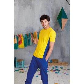   KARIBAN TIGER SHORT SLEEVE (KA340) nyári rövid ujjú féri póló, környakas oldalvarrott, 100% Pamut