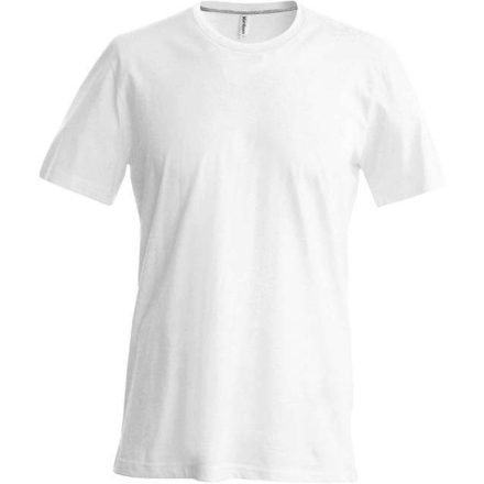 ka356wh-l, KARIBAN MEN'S SORT SLEEVE (KA356) nyári rövid ujjú férfi póló, környakas oldalvarrott,