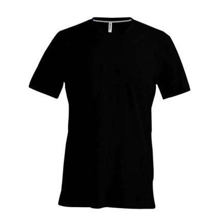 ka357bl-3xl, KARIBAN MEN'S SHORT SLEEVE (KA357) nyári rövid ujjú férfi póló V nyakú oldalvarrott