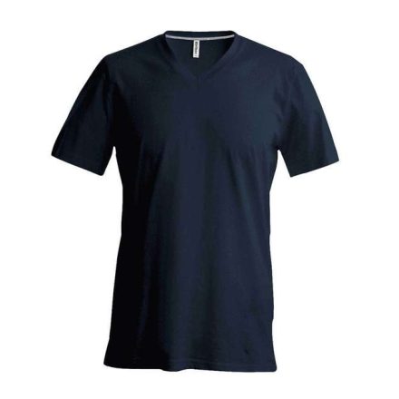 ka357dg-m, KARIBAN MEN'S SHORT SLEEVE (KA357) nyári rövid ujjú férfi póló V nyakú oldalvarrott