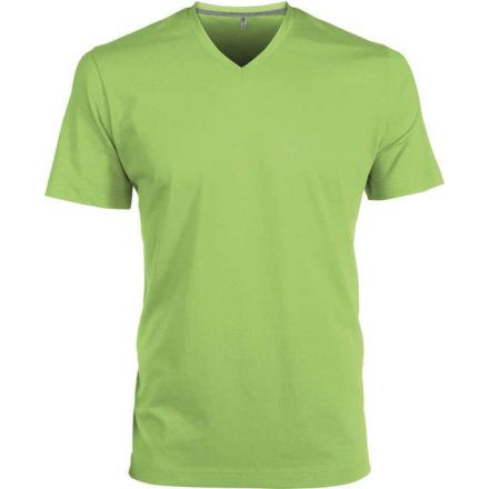 ka357li-2xl, KARIBAN MEN'S SHORT SLEEVE (KA357) nyári rövid ujjú férfi póló V nyakú oldalvarrott