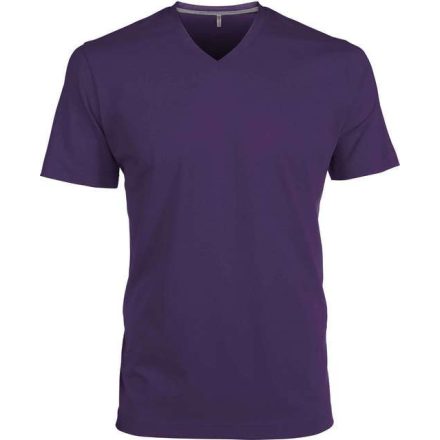 ka357pu-xl, KARIBAN MEN'S SHORT SLEEVE (KA357) nyári rövid ujjú férfi póló V nyakú oldalvarrott