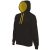 ka446bl-ye-m, CONTRAST HOODED (KA446) hosszú ujjú férfi pulóver poliészter/pamut oldalvarrott