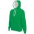ka446lkl-wh-m, CONTRAST HOODED (KA446) hosszú ujjú férfi pulóver poliészter/pamut oldalvarrott