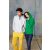 ka446lro-ye-xl, CONTRAST HOODED (KA446) hosszú ujjú férfi pulóver poliészter/pamut oldalvarrott