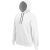 ka446wh-fg-s, CONTRAST HOODED (KA446) hosszú ujjú férfi pulóver poliészter/pamut oldalvarrott