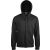 ka454bl-s, KARIBAN FULL ZIP HOODED (KA454) hosszú ujjú uniszex pulóver poliészter/pamut