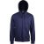 ka454nv-s, KARIBAN FULL ZIP HOODED (KA454) hosszú ujjú uniszex pulóver poliészter/pamut