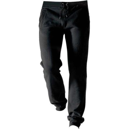 ka700bl-2xl, MEN'S JOG (KA700) férfi nadrág poliészter/pamut zsebes, Fekete/Black színben,
