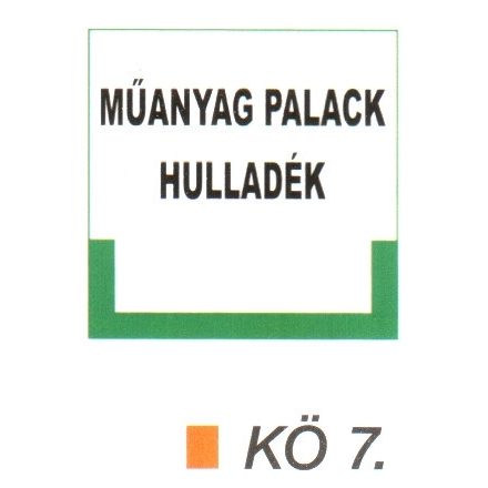 Müanyag palack hulladék kö 7.