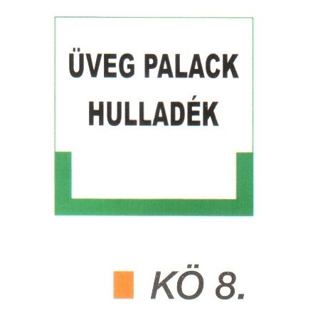 Üveg palack hulladék kö 8.