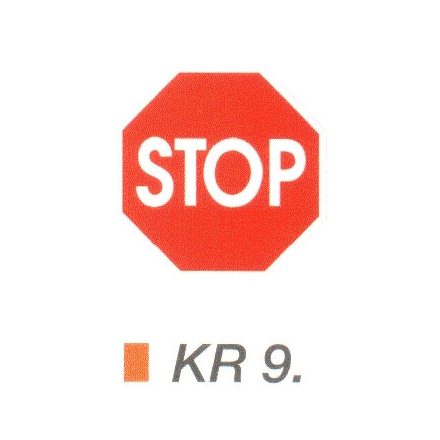 Stoptábla KR9.