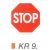 Stoptábla KR9.