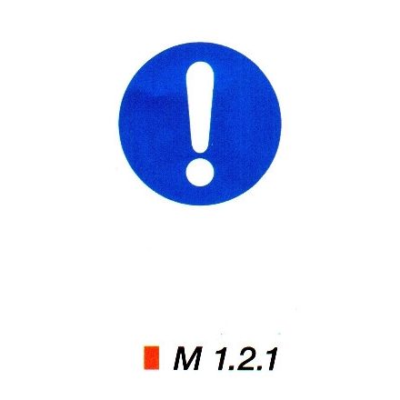 Általános utasítás kiegészítő jelzéssel m 1.2.1