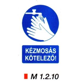 Kézmosás kötelező m 1.2.10