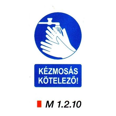 Kézmosás kötelező m 1.2.10