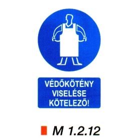Védőkötény viselése kötelező m 1.2.12