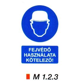 Fejvédő használata kötelező! m 1.2.3