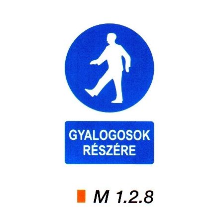 Gyalogosok részére m 1.2.8