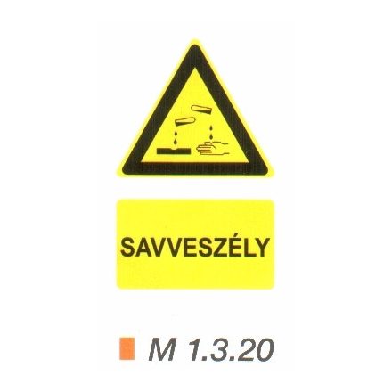 Vigyázz! Savveszély! m 1.3.20