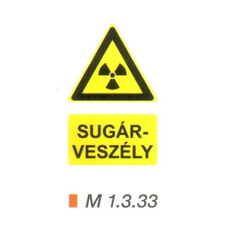 Sugárveszély m 1.3.33