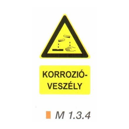 Vigyázat! Korrózióveszély m 1.3.4