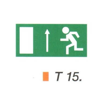 Menekülési út fölfelé, ajtó balra t 15