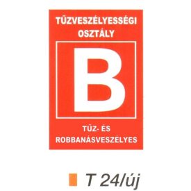   Tüzveszélyességi osztály "B" piktogram t 24/új
