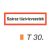 Száraz tüzivízvezeték helyét jelölö tábla t 30.