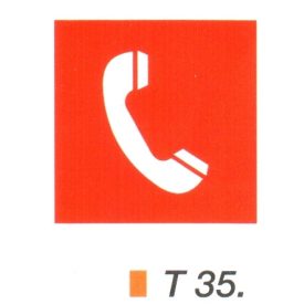 Tüzbejelentö telefon helyét jelölö tábla t 35.