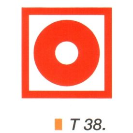 Kézi tüzjelzö helyét jelölö tábla t 38.