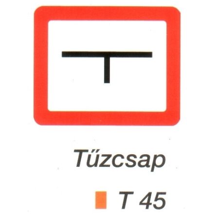 Tüzcsap tábla t 45