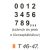 Tüzcsap számok ívben (2,6 cm) t 46