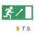 Menekülési út a lépcsőn fölfelé, jobbra t 9
