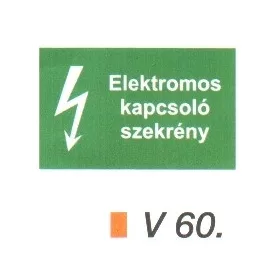 Elektromos kapcsoló szekrény v 60