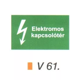 Elektromos kapcsolótér v 61